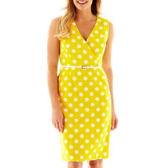 Evan Picone Dresses & Skirts - Evan Picone Black Label Happy Polka Dot sz 10 Evan Picone Dresses & Skirts - Evan Picone Black Label Happy Polka Dot sz 10